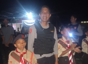 Pastikan Perkemahan Aman, Polres Luwu Sisir Area SMKN 11 Luwu di Kecamatan Bua