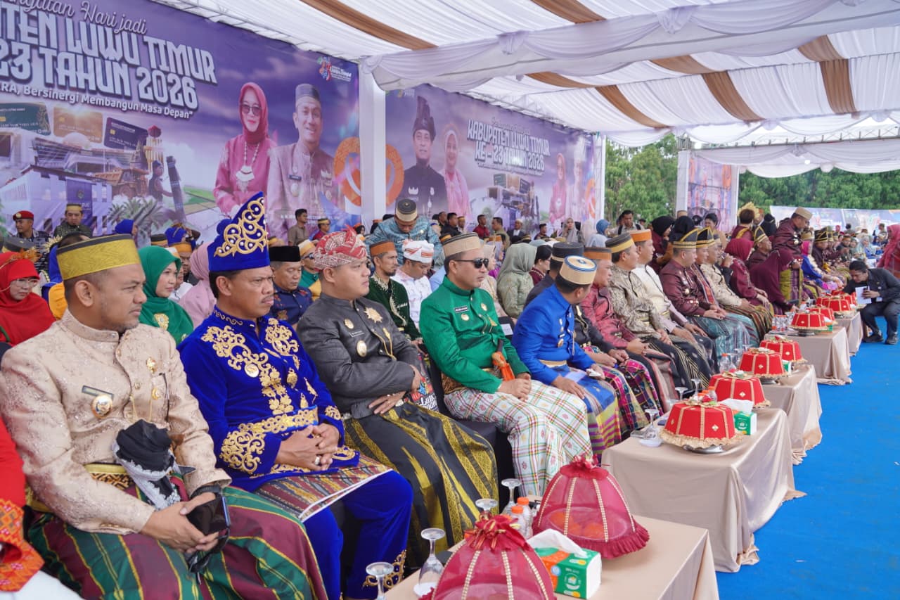 Wakil Bupati Luwu Wakili Bupati Hadiri Perayaan Puncak HUT ke-23 Luwu Timur