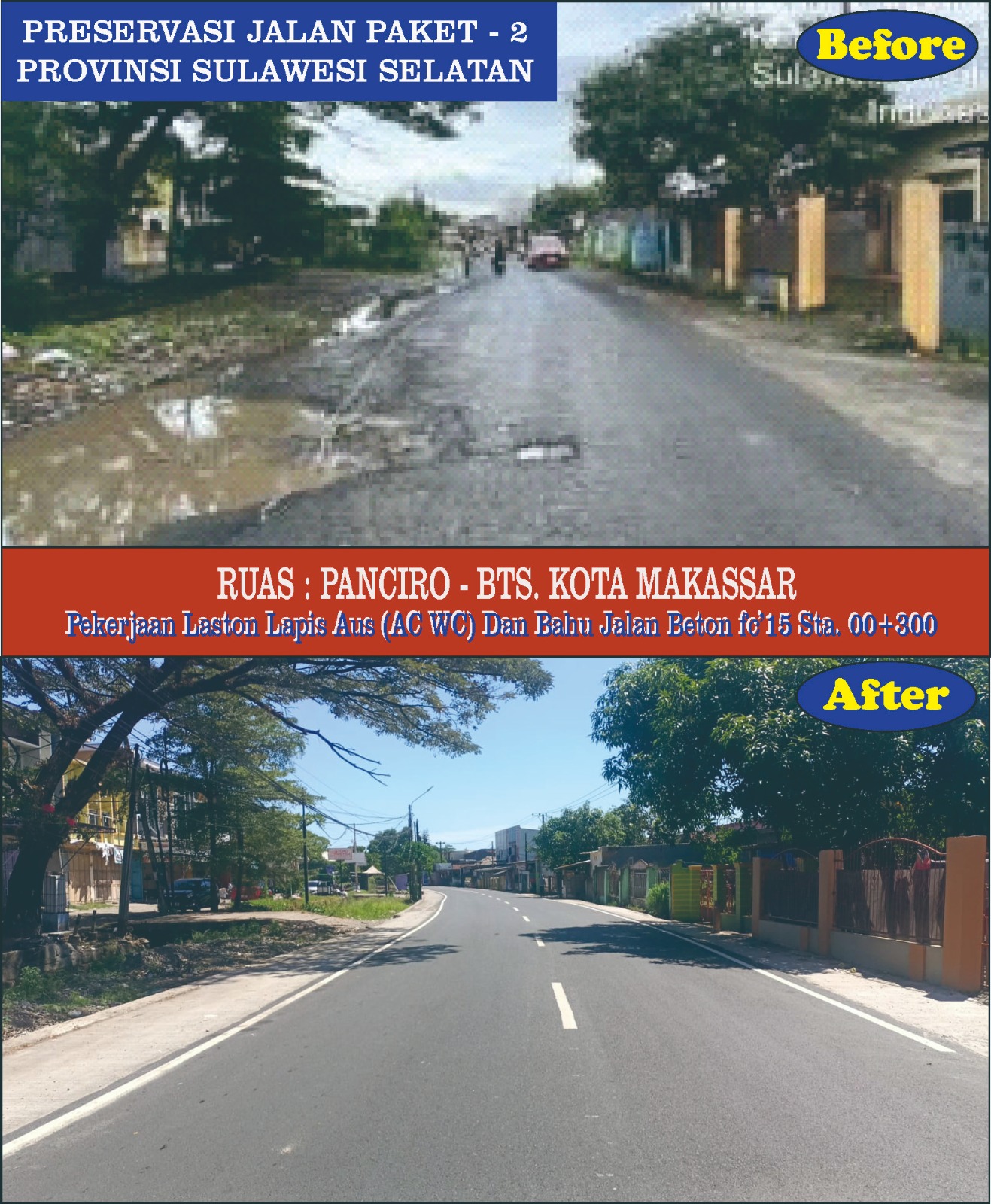 Proyek MYP Berjalan Masif, Pemprov Sulsel Percepat Perbaikan Jalan di Berbagai Daerah