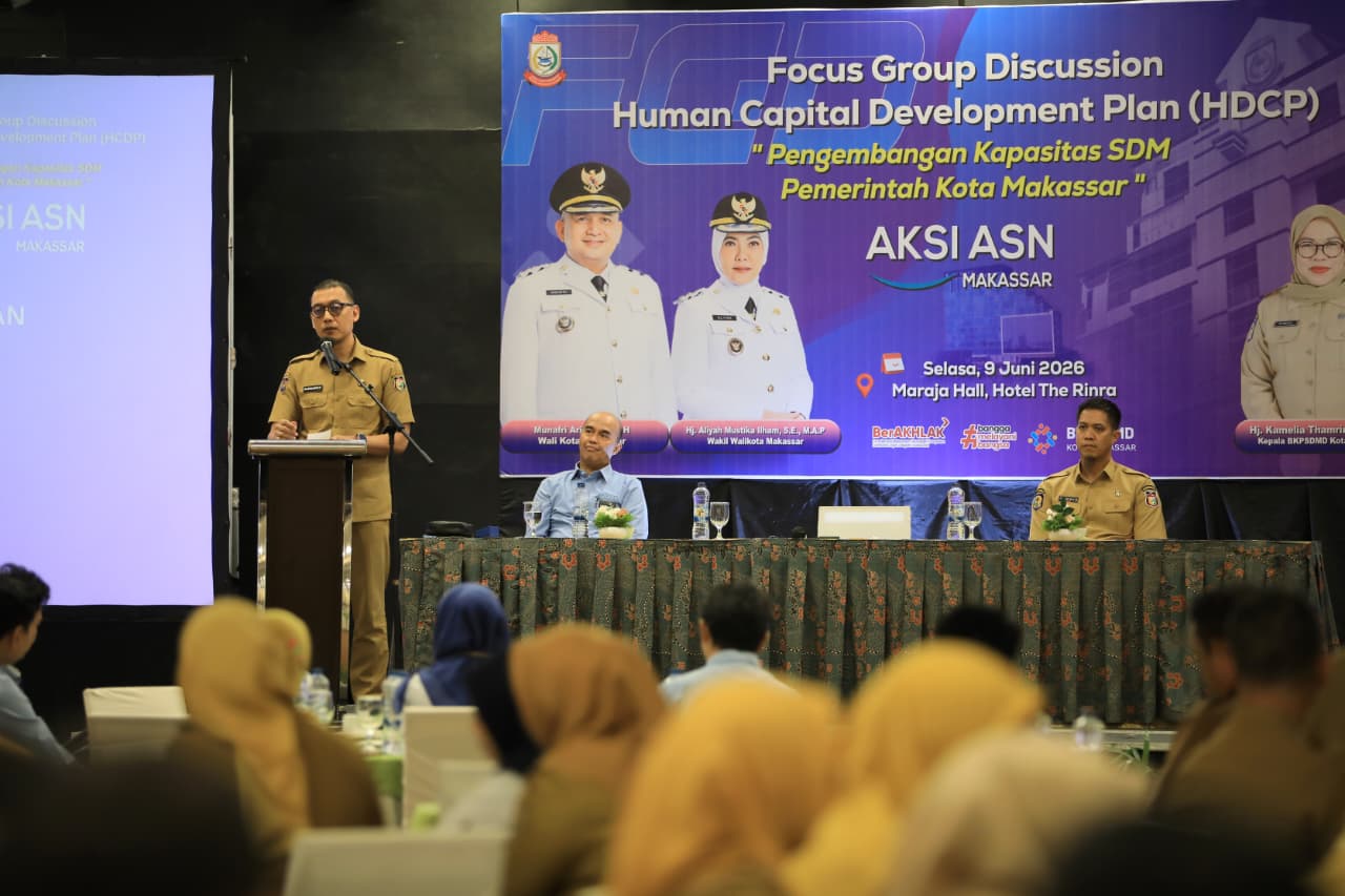 Tekankan “The Right Person in The Right Position”, Sekda Makassar Buka FGD Penyusunan HCDP