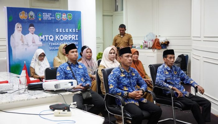 Pemkot Palopo Ikuti Pembukaan Seleksi MTQ VIII KORPRI Sulsel Secara Virtual