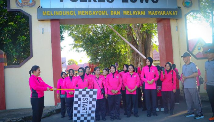 Rayakan HUT Bhayangkara ke-80, Polres Luwu Gelar Jalan Santai dan Senam Bersama