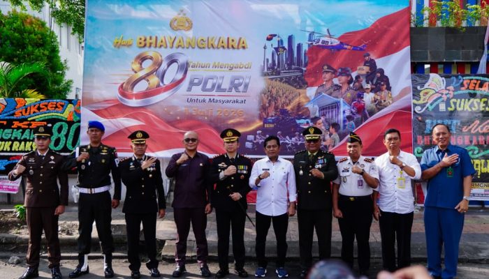 Semarak 80 Tahun Mengabdi, Pj Sekda Palopo Hadiri Upacara Hari Bhayangkara