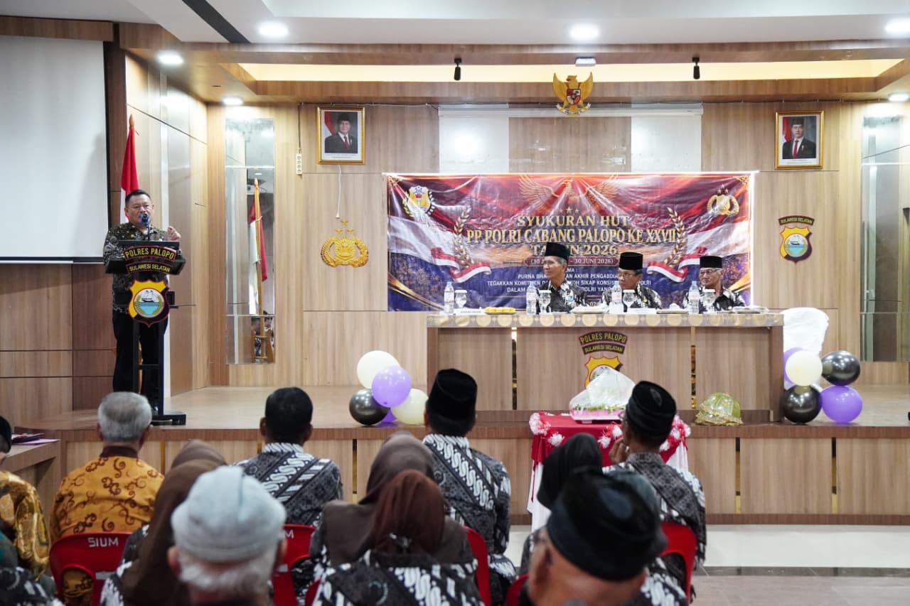 Pemkot Palopo Apresiasi Dedikasi Panjang Purnawirawan di Perayaan HUT ke-27 PP Polri
