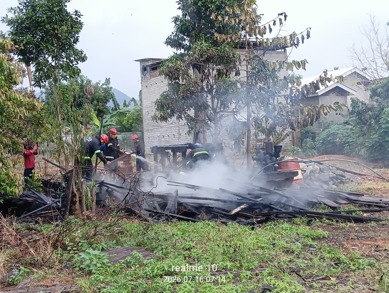 Gudang Kayu di Bua Ludes Terbakar Kurang dari Satu Jam