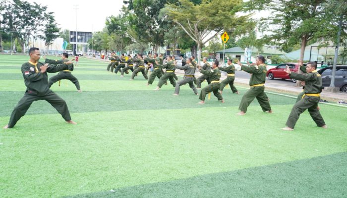Tingkatkan Kemampuan Fisik dan Mental, Kodim 1403/Palopo Gelar Latihan Pencak Silat Militer