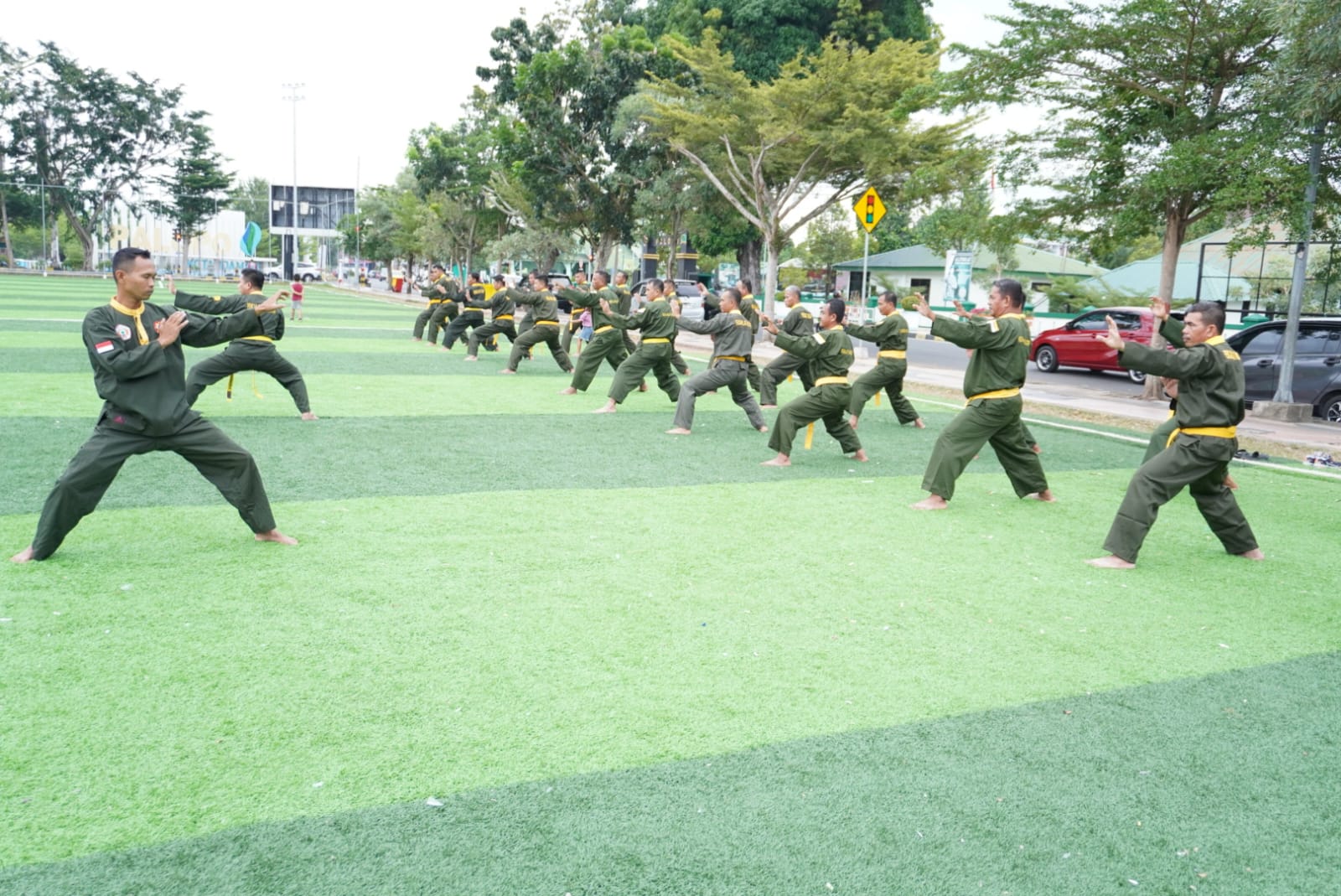 Tingkatkan Kemampuan Fisik dan Mental, Kodim 1403/Palopo Gelar Latihan Pencak Silat Militer