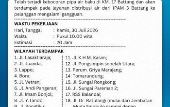 Distribusi Air Terganggu, 18 Wilayah di Palopo Terdampak